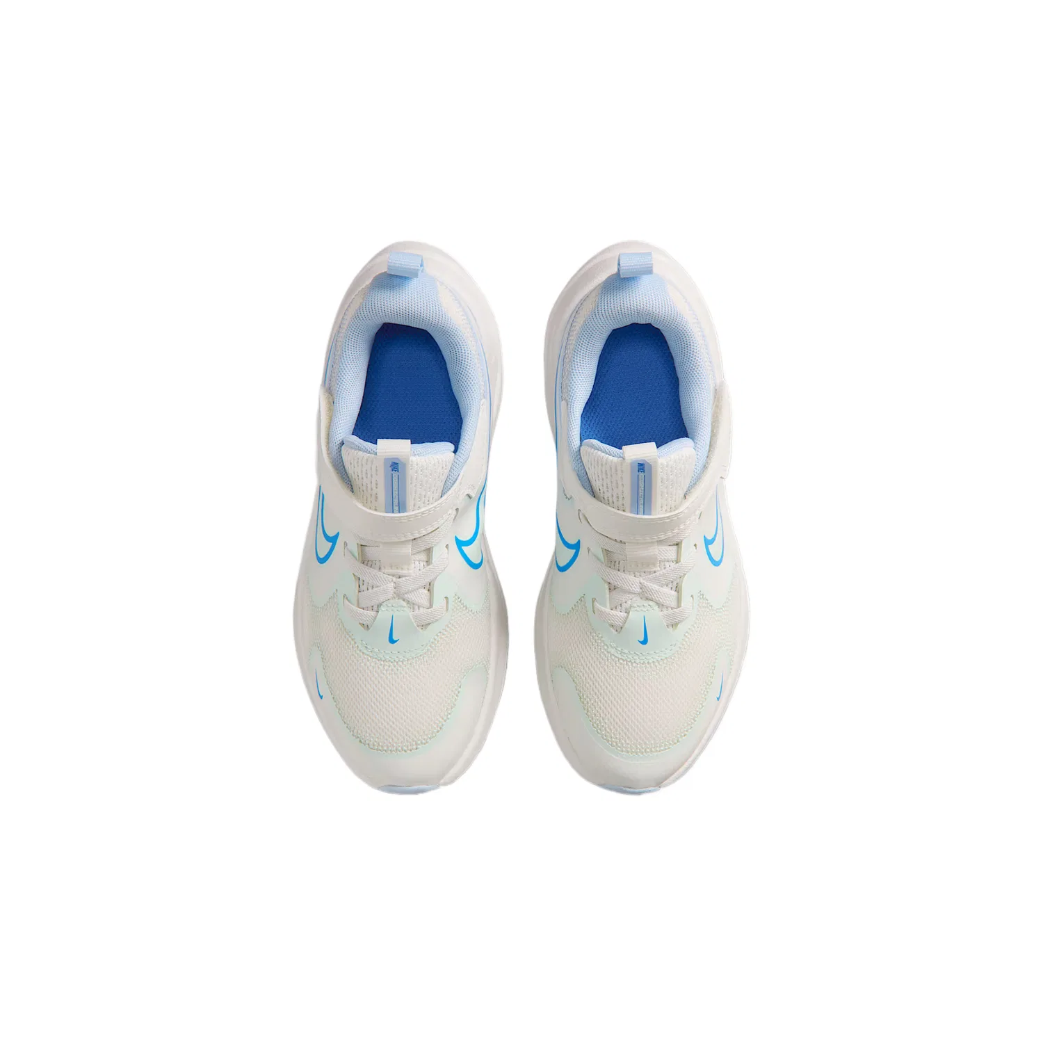 Кроссовки Cosmic Runner Mesh Rebound Low top Kids' Nike, Sail White/Hydrogen Blue/Slight Green/Crystal Blue — фото 4