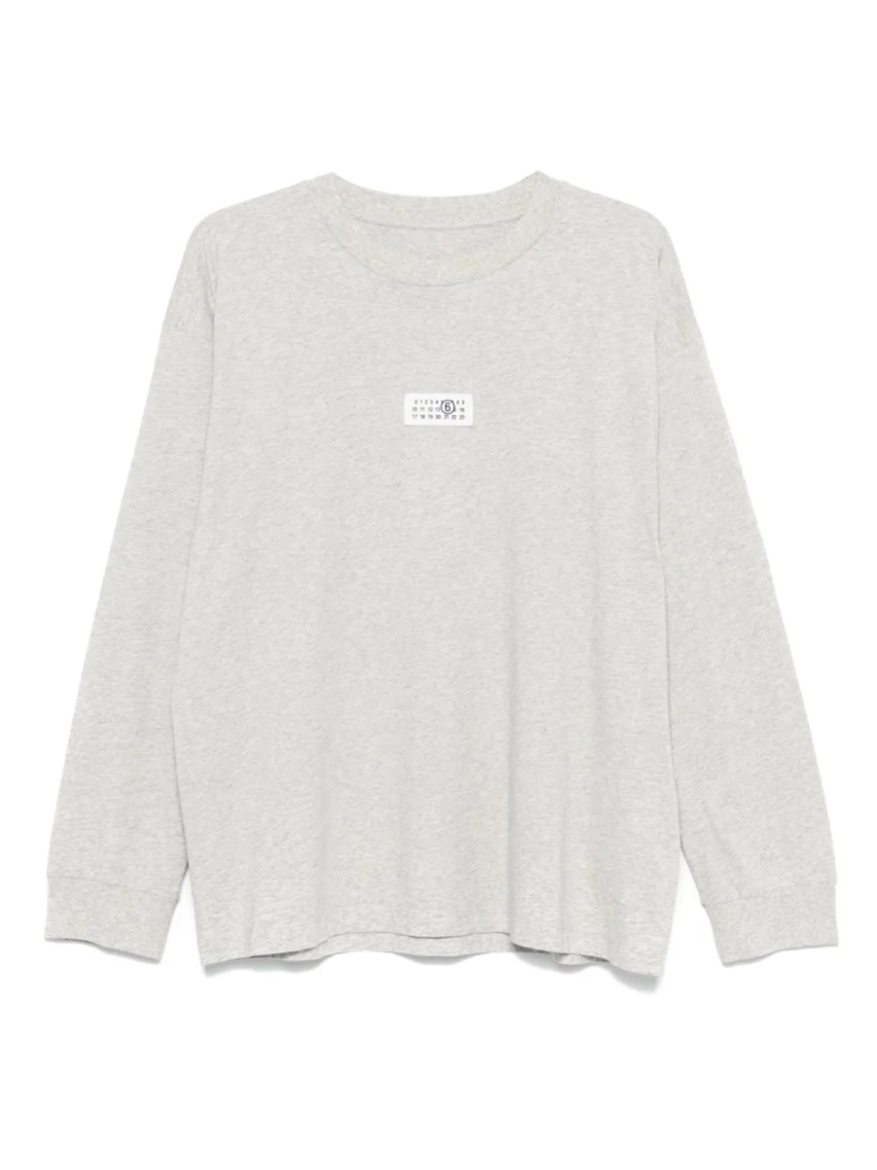 

MM6 Maison Margiela футболка с аппликацией, серый