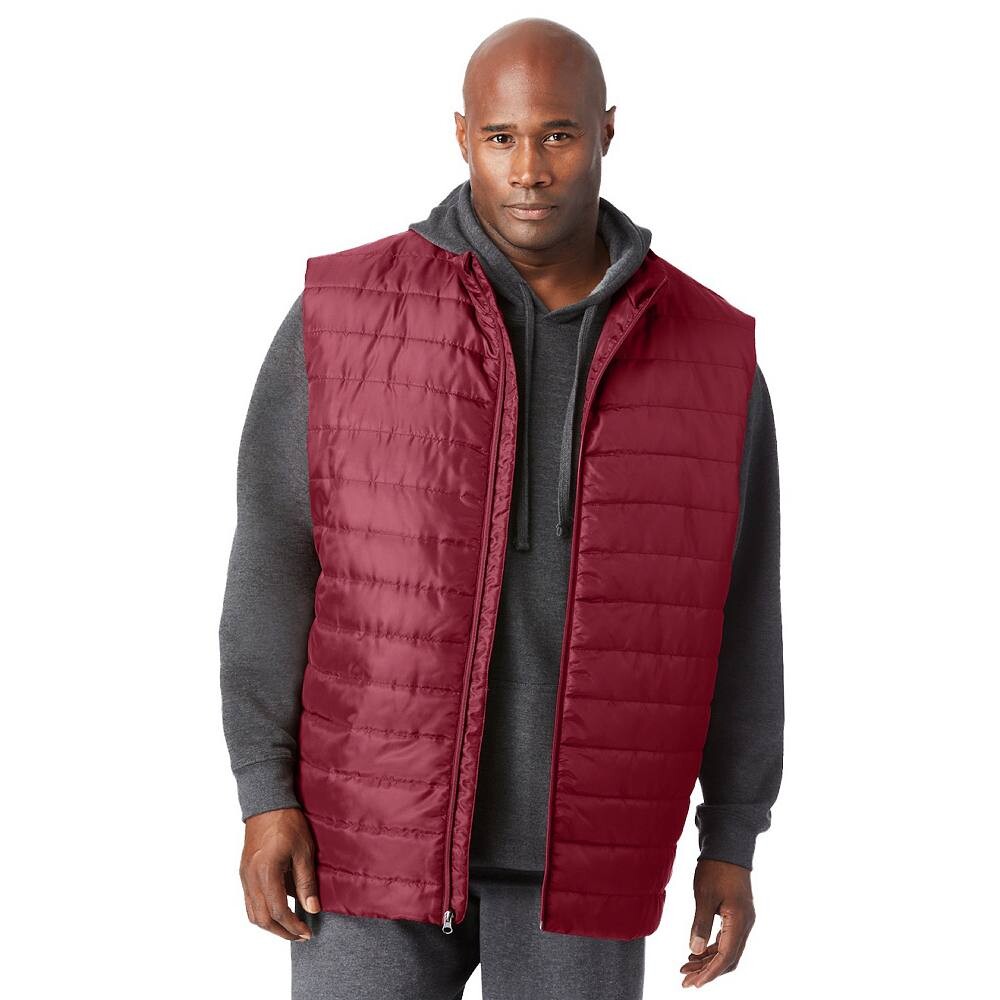 

Большой и высокий мужской складной жилет-пуховик Kingsize KingSize, цвет Rich Burgundy