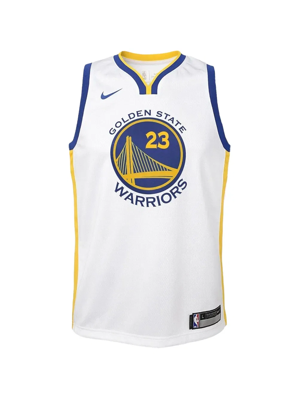 Жилет ассоциации Golden State Warriors Nike Kids, белый