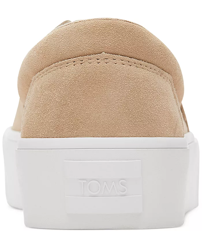 Женские кроссовки Fenix Slip On на платформе TOMS, белый — фото 3