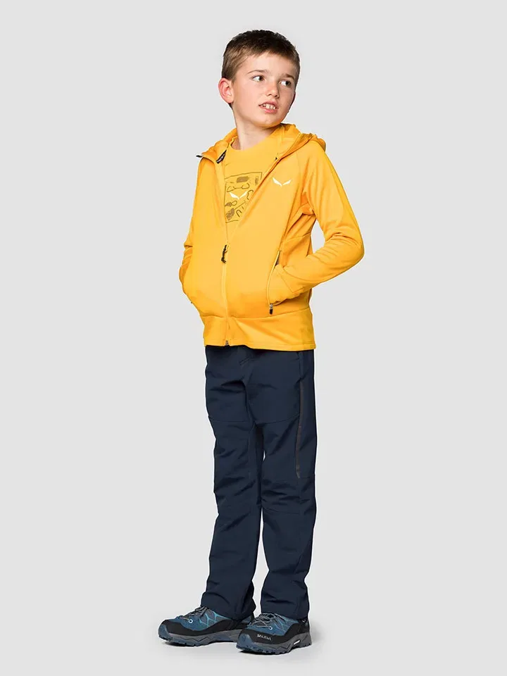 Флисовая куртка "Puez Polarlite" желтого цвета Salewa