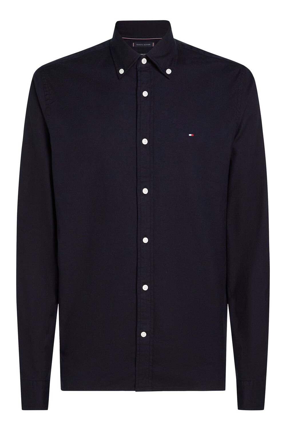 

Рубашка Regular fit Flex с начесом, однотонная Tommy Hilfiger, синий