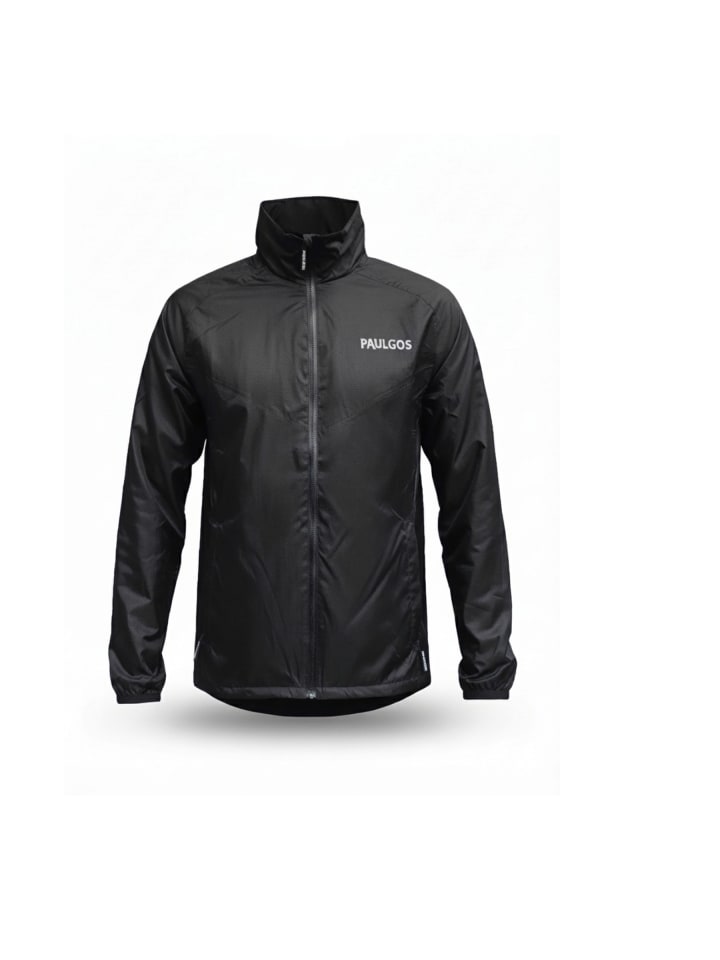 

PAULGOS Мужская дождевая куртка, функциональная куртка черного цвета