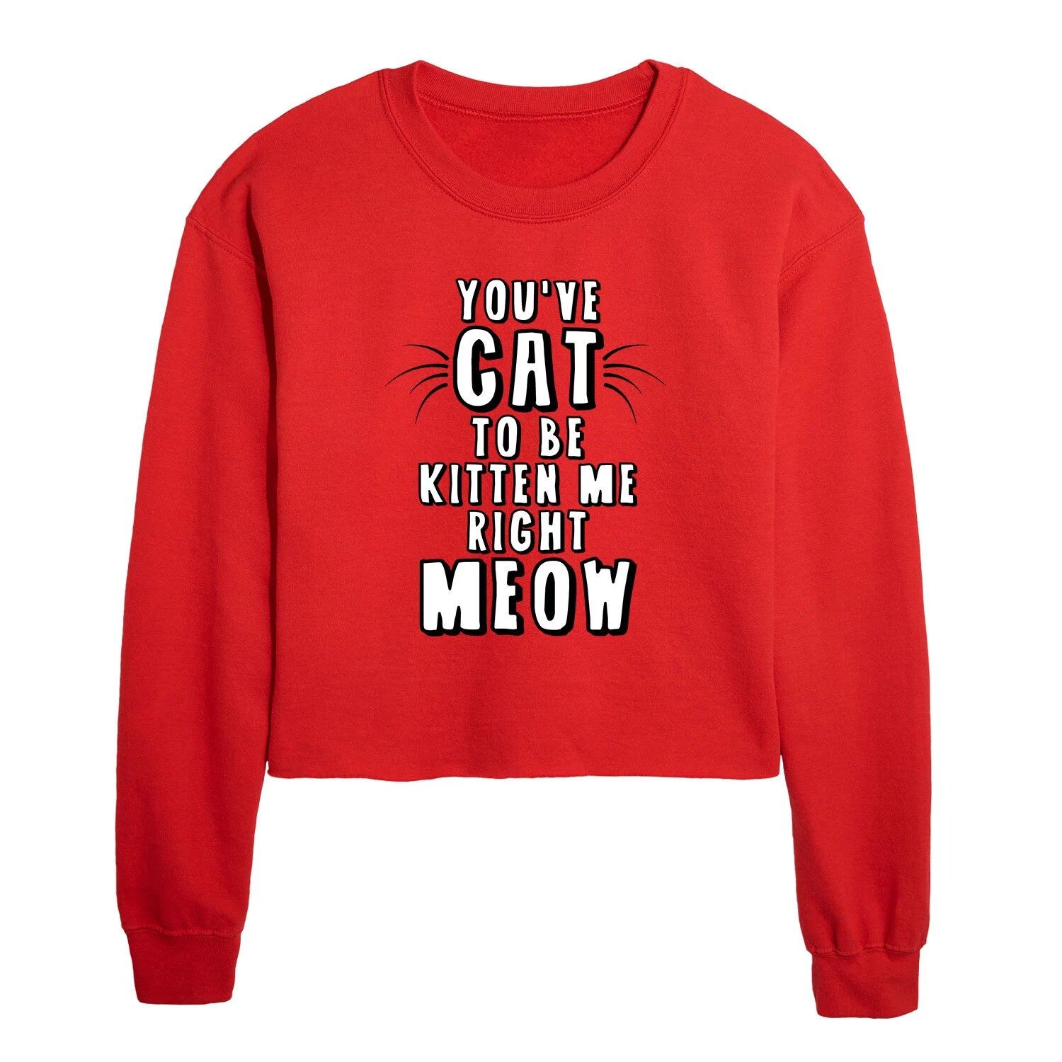 

Укороченный свитшот Juniors' Kitten Me Licensed Character, красный