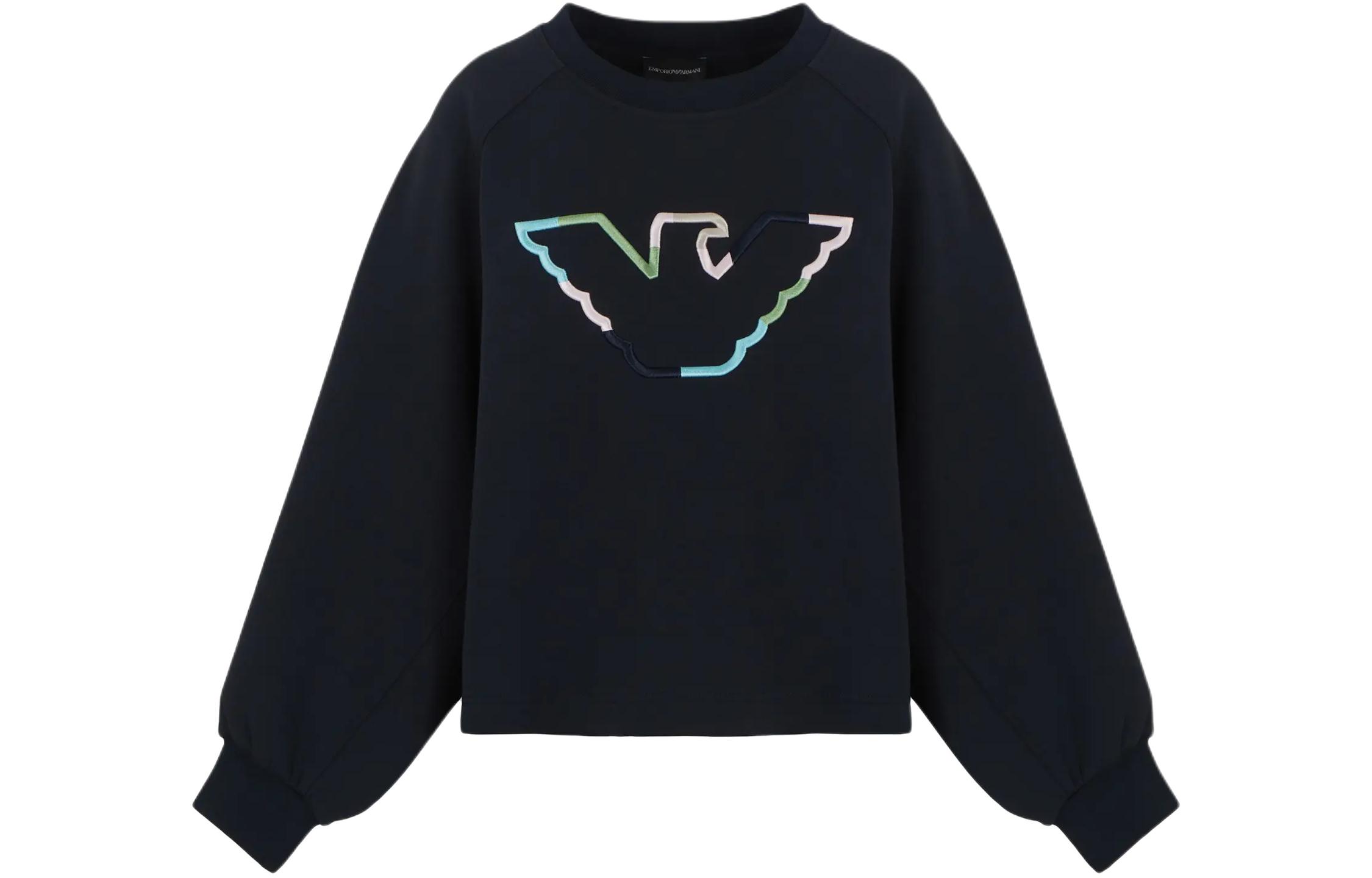 Свитшот женский SS24 EMPORIO ARMANI, черный