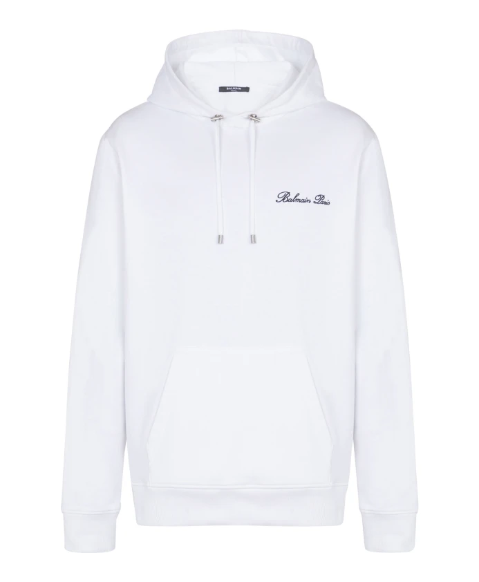 

Фирменная толстовка Bamain с капюшоном Balmain, белый