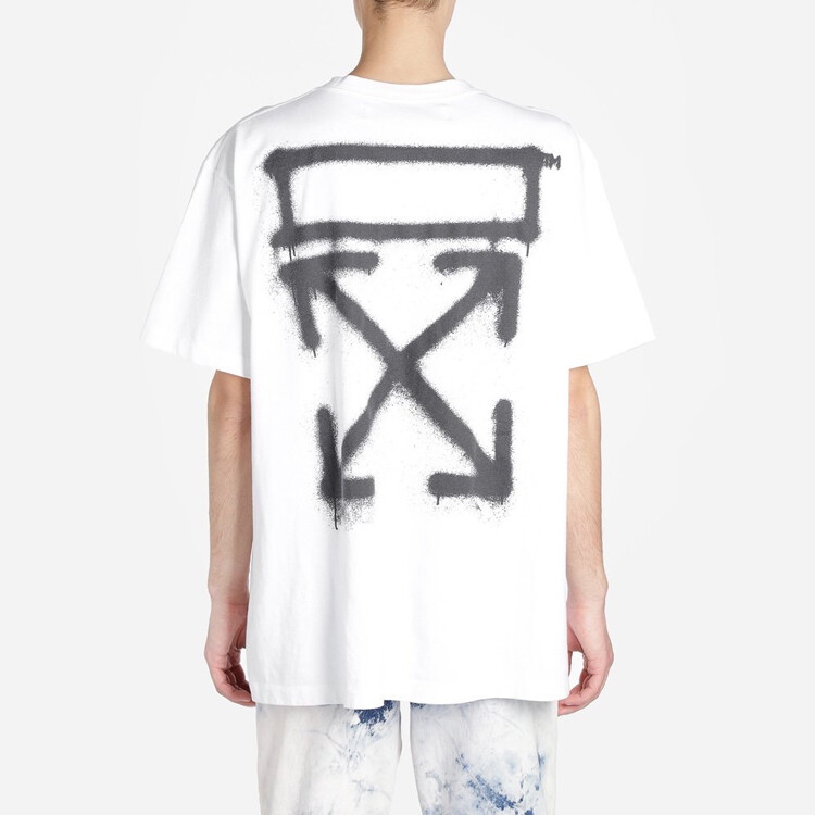 Футболка с фотографией, нарисованной распылением краски Off-White — фото 4