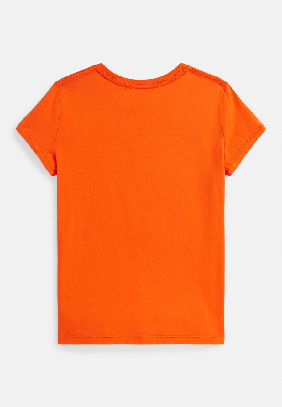 Футболка Polo Ralph Lauren POLO BEAR COTTON JERSEY TEE 7-14Y, Spectrum Orange/Orange — фото 2