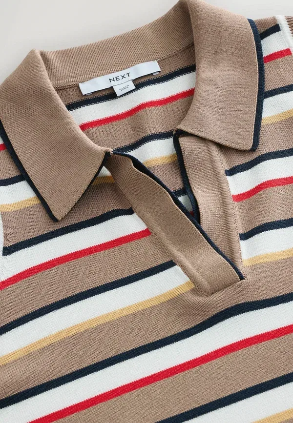 Поло Next, camel stripe, верблюжий полоска — фото 2