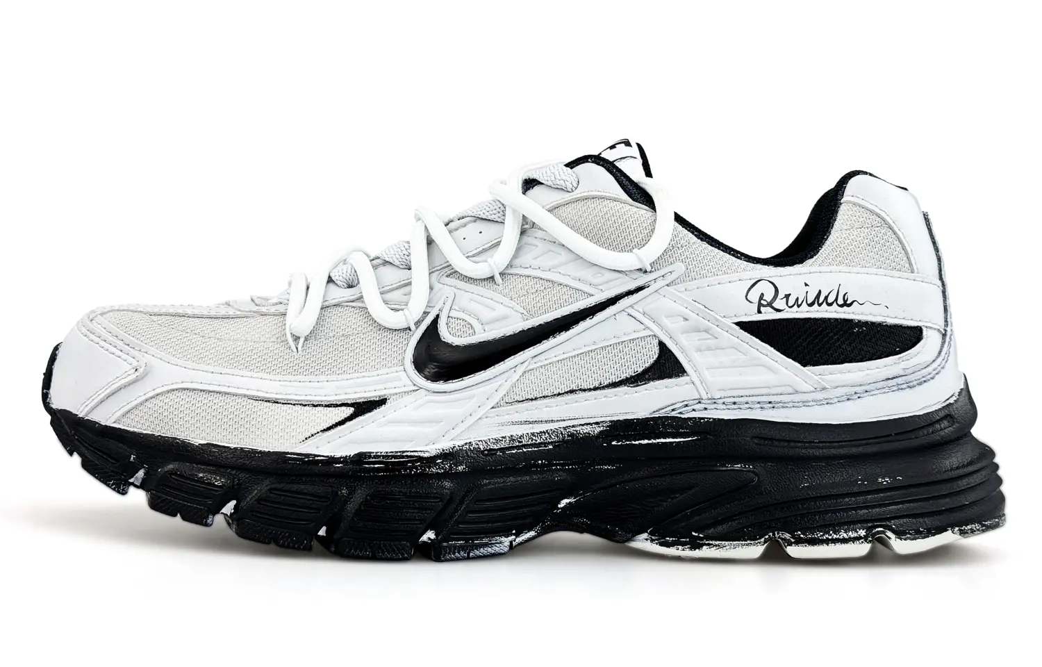 

Кроссовки для бега низкие unisex white с амортизацией, устойчивые к истиранию, дышащие Nike, светло-серый