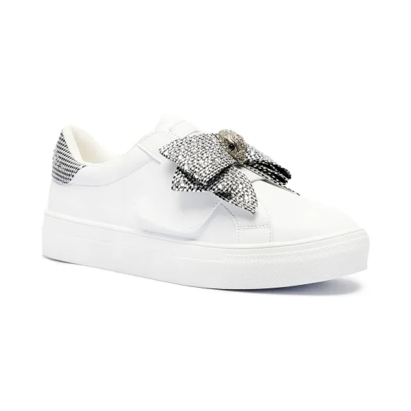 

Кожаные мини-кеды Laney с бантом Kurt Geiger, белый
