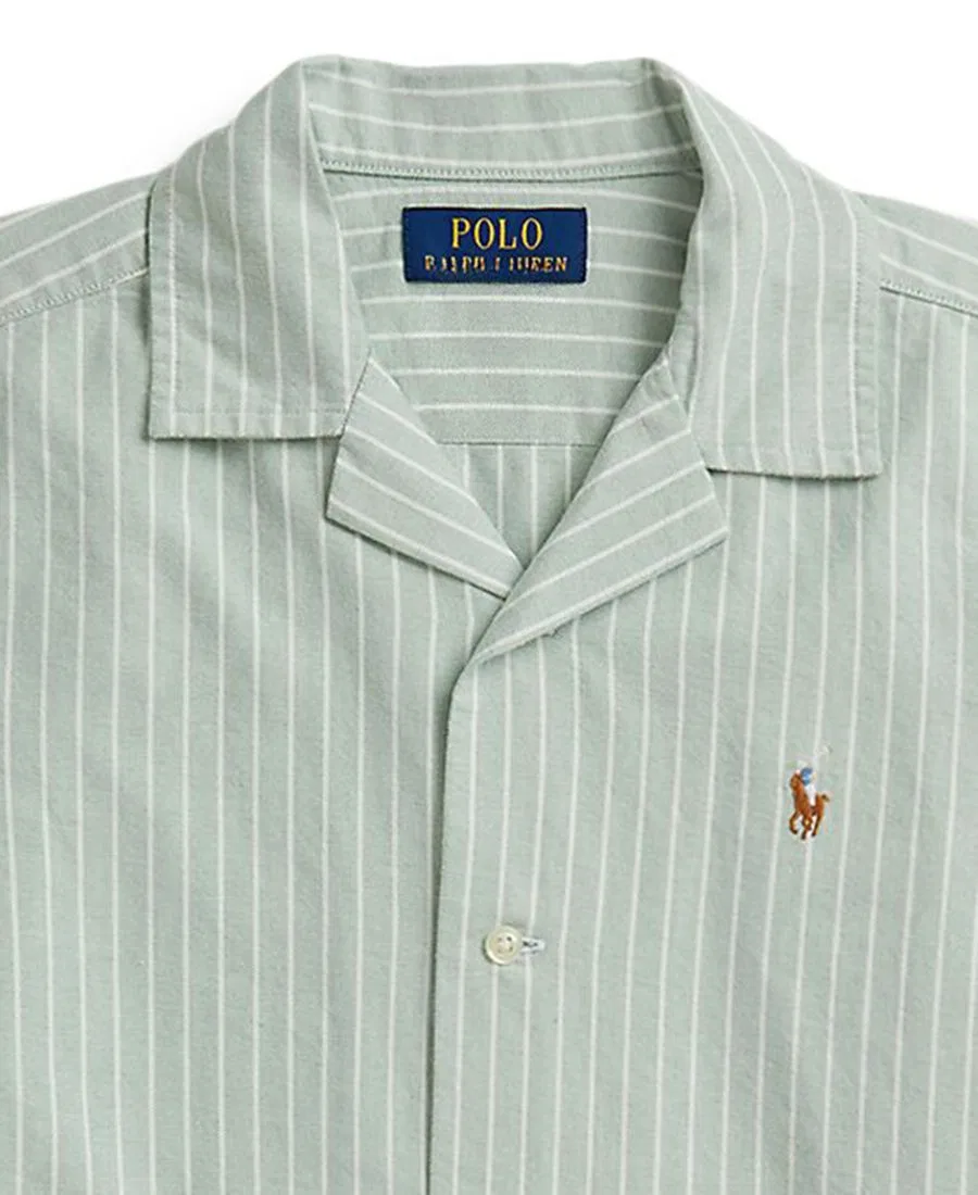 Рубашка в полоску «Оксфорд» для мальчиков 8-20 лет Polo Ralph Lauren, зеленый — фото 3