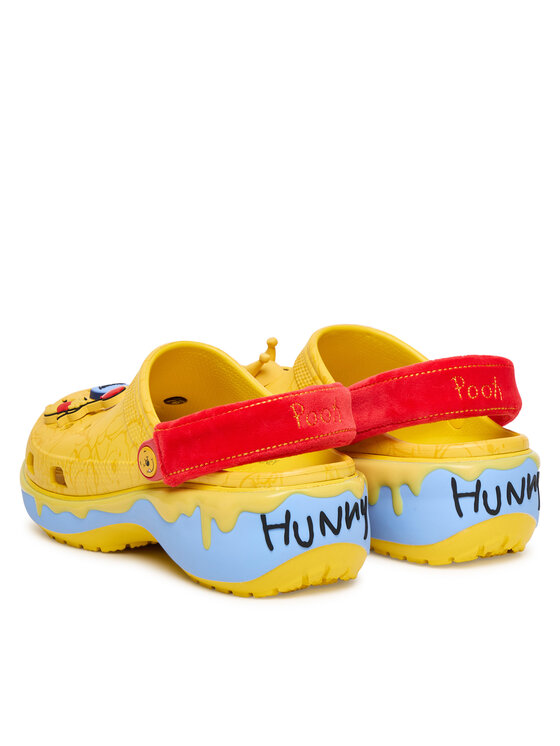 Пантолеты Disney Winnie The Pooh Classic Platform Clog 211092 Crocs, жёлтый — фото 3