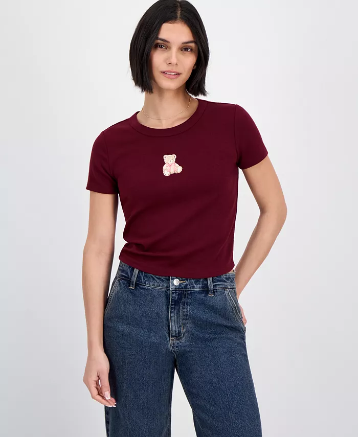 

Футболка с рисунком для юниоров Hippie Rose, красный
