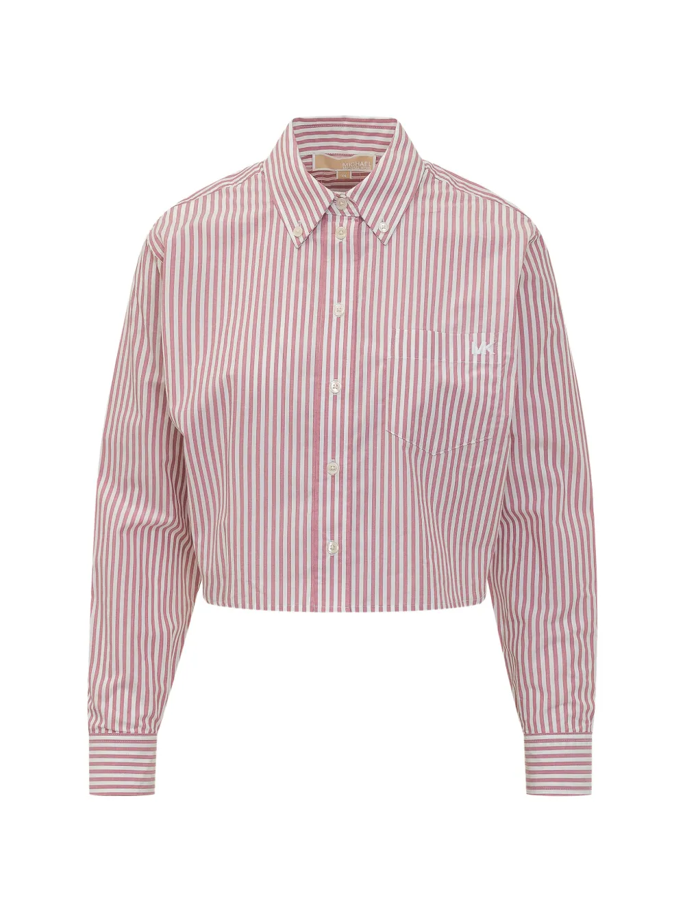 

Укороченная оксфордская рубашка в полоску Michael Michael Kors, красный