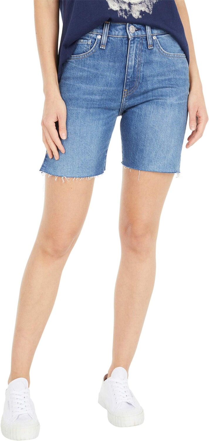 

Шорты Hudson Jeans Hana Mini Biker Shorts in Underpass, цвет Underpass