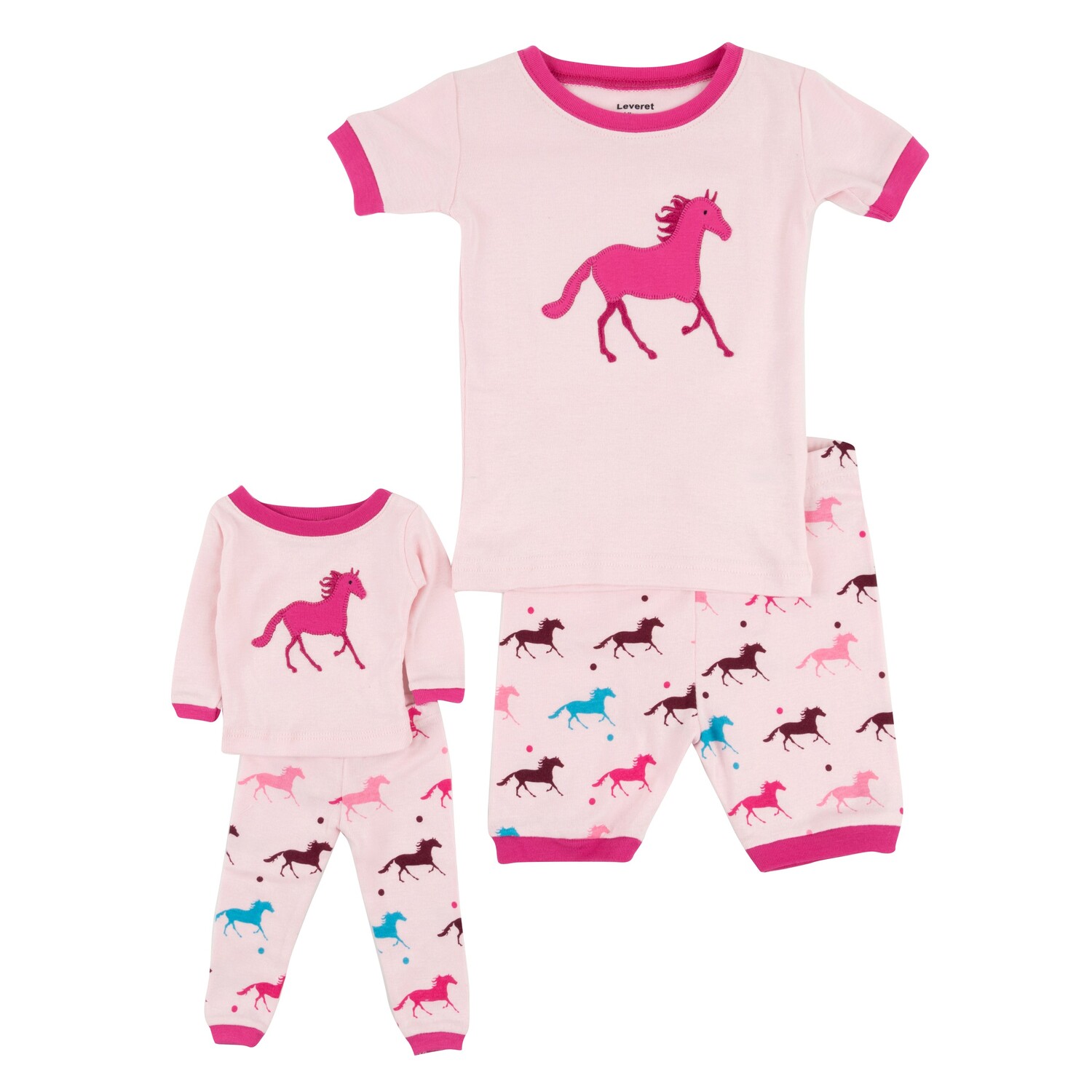 

Короткая пижама для девочек и подходящая кукла Show Horse Leveret
