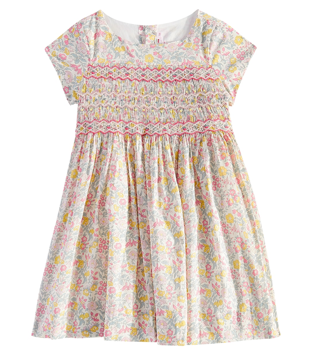 

Платье из хлопка с цветочным принтом Duchesse Bonpoint, розовый