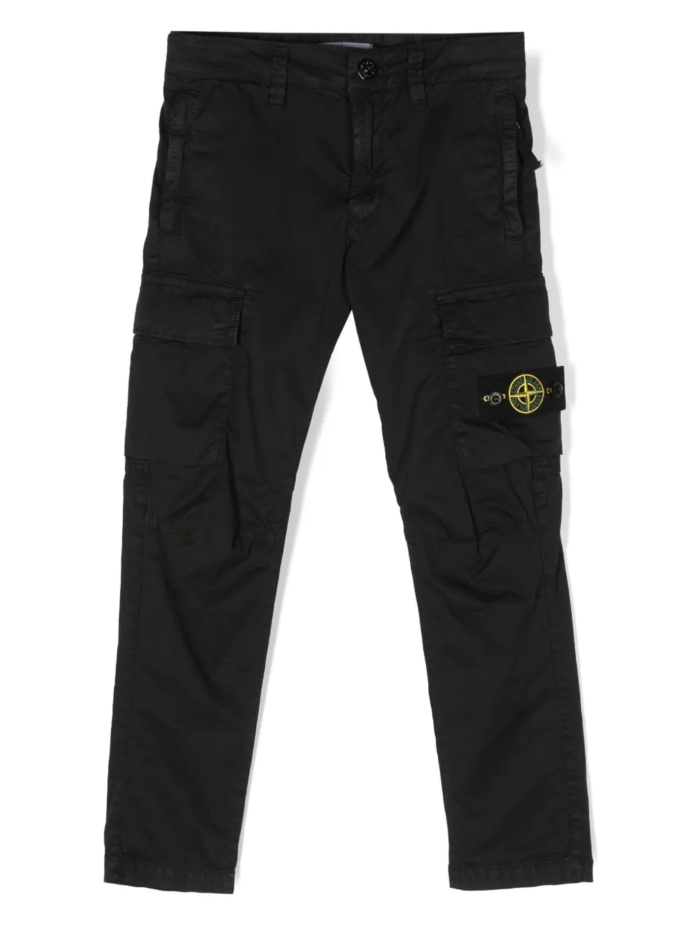 

Узкие брюки карго Stone Island Junior, черный