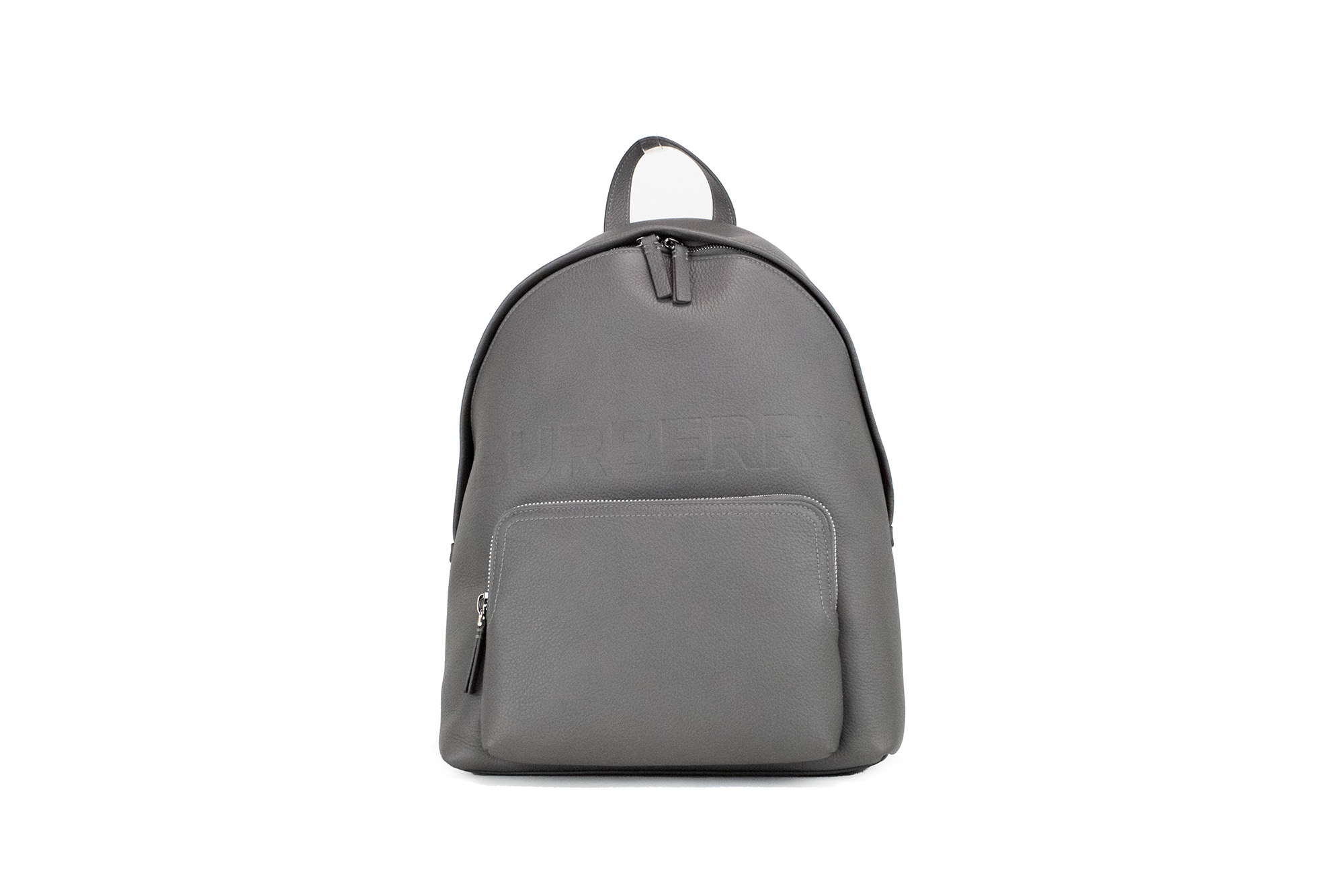 

Рюкзак Abbeydale Branded Charcoal Grey из шагреневой кожи Bookbag Burberry