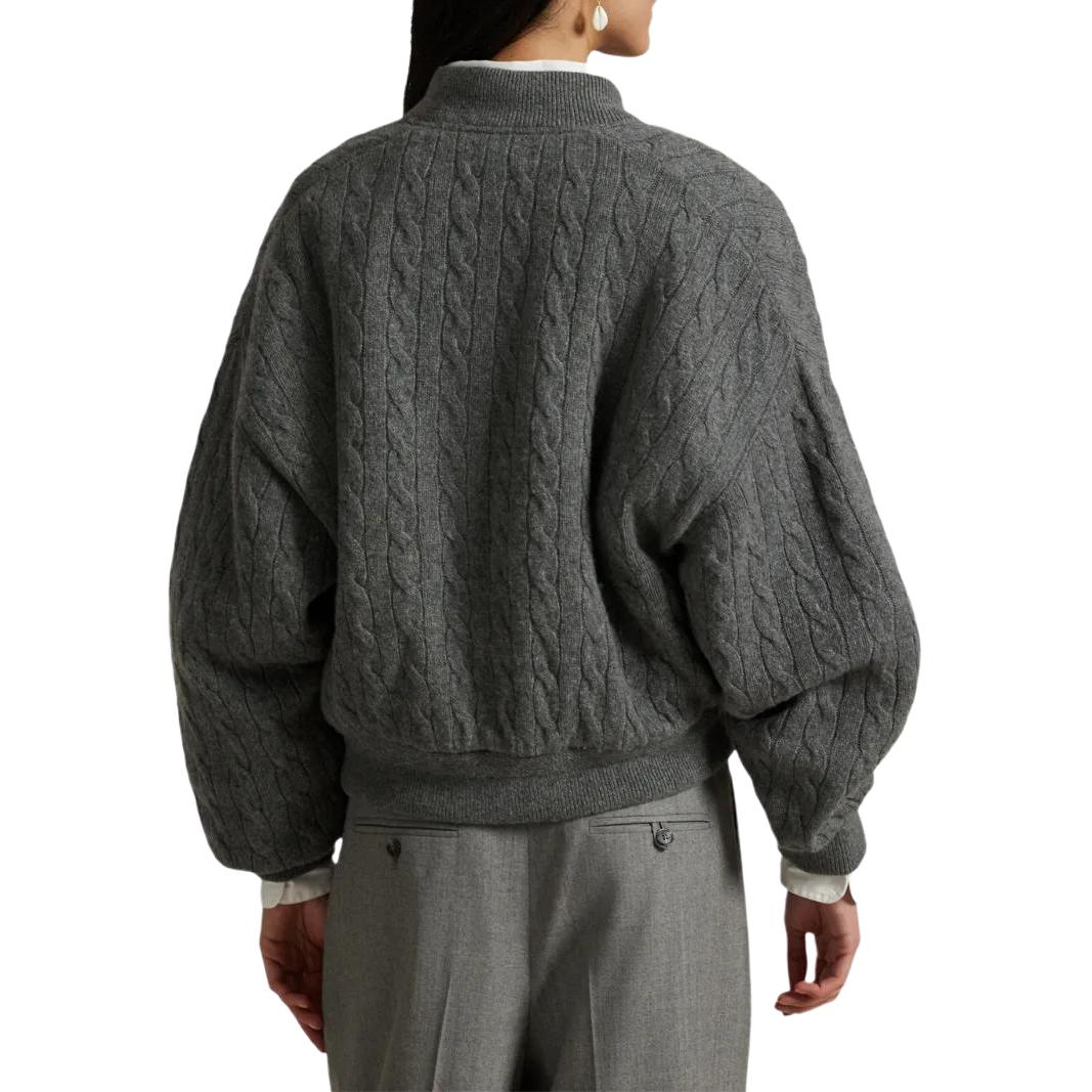 Polo Ralph Lauren Куртка Logo Embroidered Cable Knit Cardigan — фото 4
