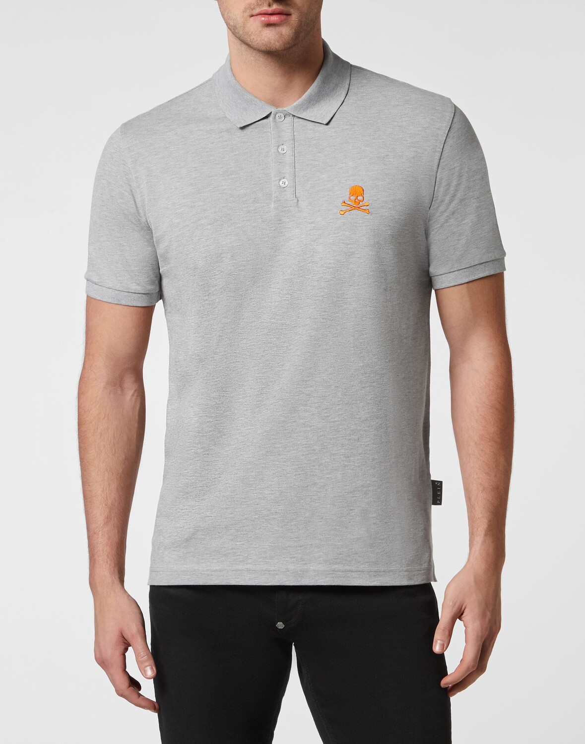 

Рубашка-поло Slim Fit SS Skull Philipp Plein, серый