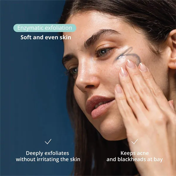 Сыворотка Freshly Cosmetics — Отшелушивающая для лица с миндальной кислотой Blue Radiance Enzymatic Serum, 30 мл — фото 2