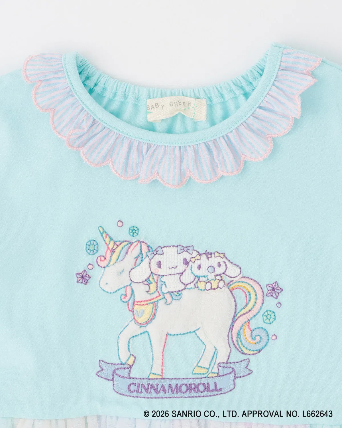 Детское платье с единорогом Baby Cheer Май мелоди розовое — фото 3