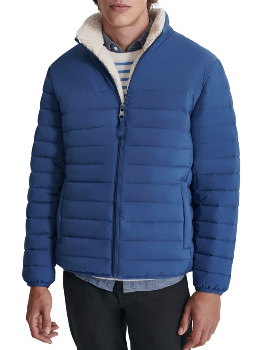 

Куртка-пуховик из искусственной овчины DKNY, цвет Denim Blue, Синий, Куртка-пуховик из искусственной овчины DKNY, цвет Denim Blue
