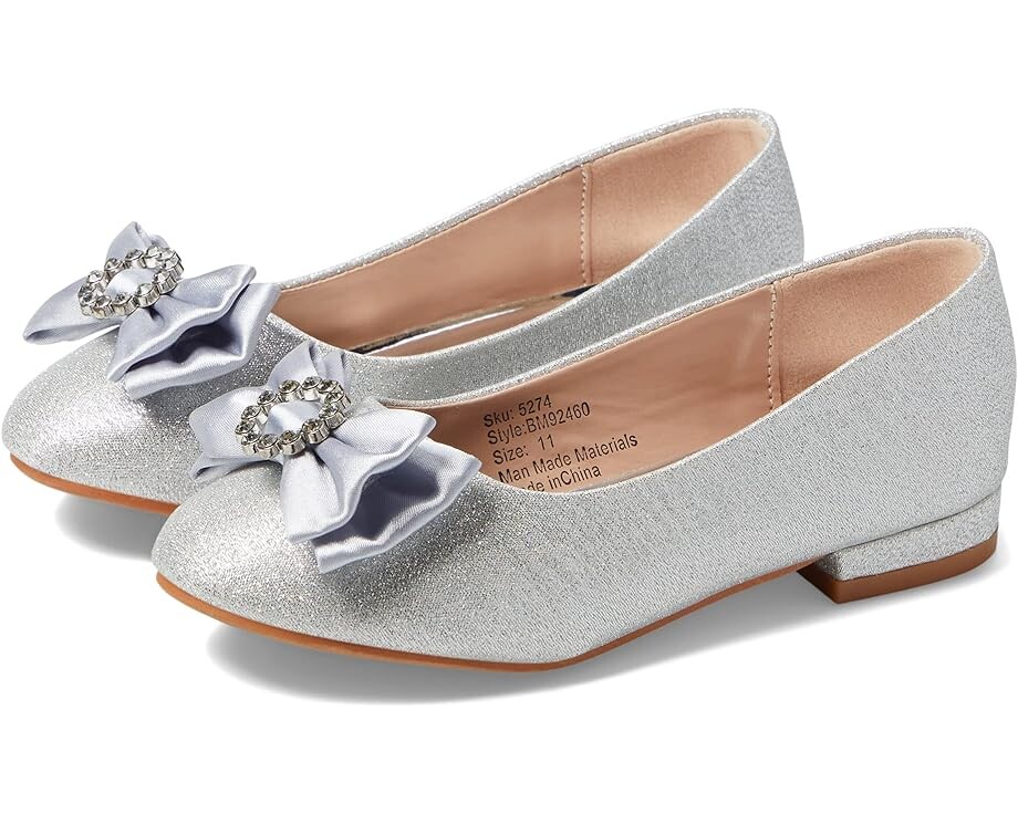 

Балетки Badgley Mischka Avery Shimmer Bow, черный
