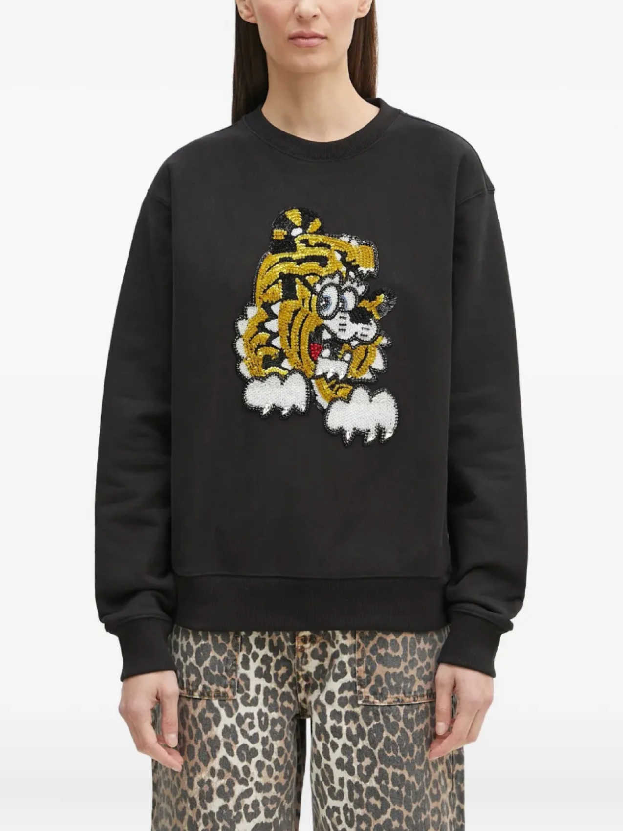 

Kenzo толстовка с пайетками, черный