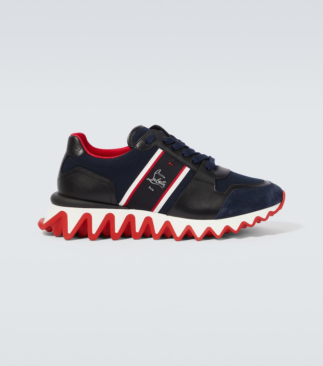 

Кроссовки Nastroshark из кожи и парусины Christian Louboutin, Version Navy