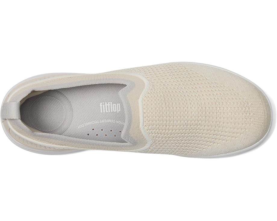 Кроссовки FitFlop Super-Q Knit Slip-Ons, цвет Paris Beige — фото 2