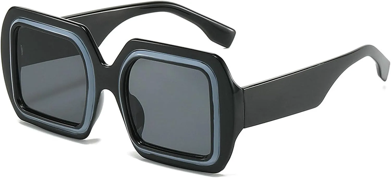 

Солнцезащитные очки Helena в крупной квадратной оправе, женские, в стиле ретро, ​​большие очки для активного отдыха, винтажные, с защитой от УФ-излучения UV400, C5