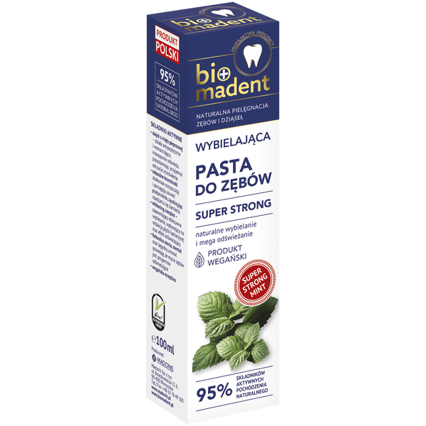 

Зубная паста, 100 мл Bio Madent Strong white