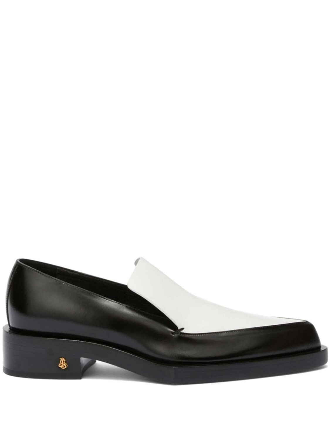 

Jil Sander лоферы в двух тонах, черный