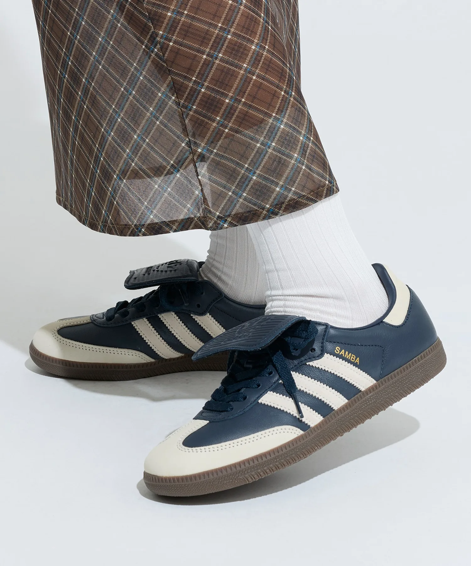 Унисекс кроссовки adidas Samba LT с замшей тёмно-синие