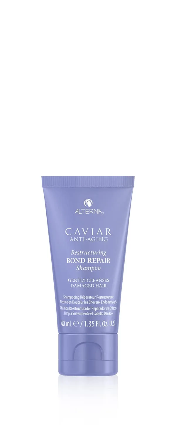 Шампунь Alterna CAVIAR Anti-Aging Restructuring Bond Repair | Для ломких, поврежденных волос и волос с секущимися кончиками | Восстанавливает, укрепляет и защищает поврежденные волосы | Без сульфатов