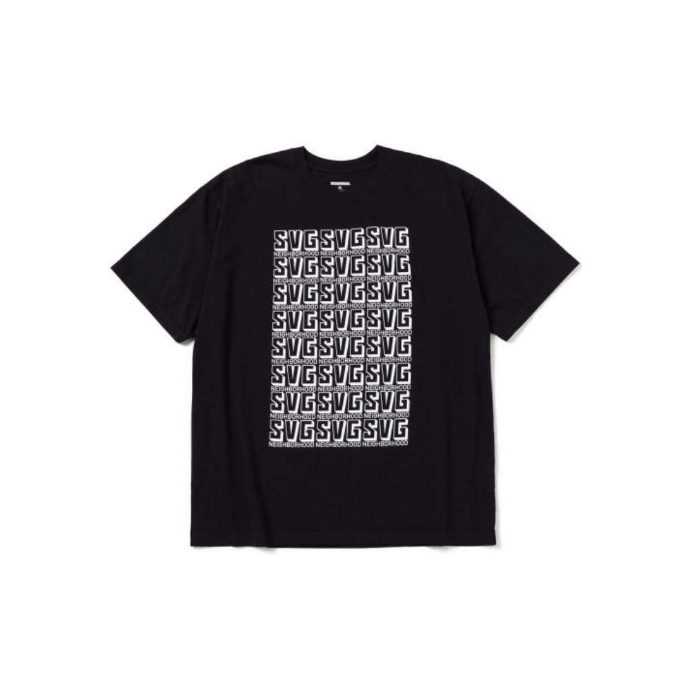 

Мужские футболки с круглым вырезом, умеренно прямой крой Neighborhood, черный