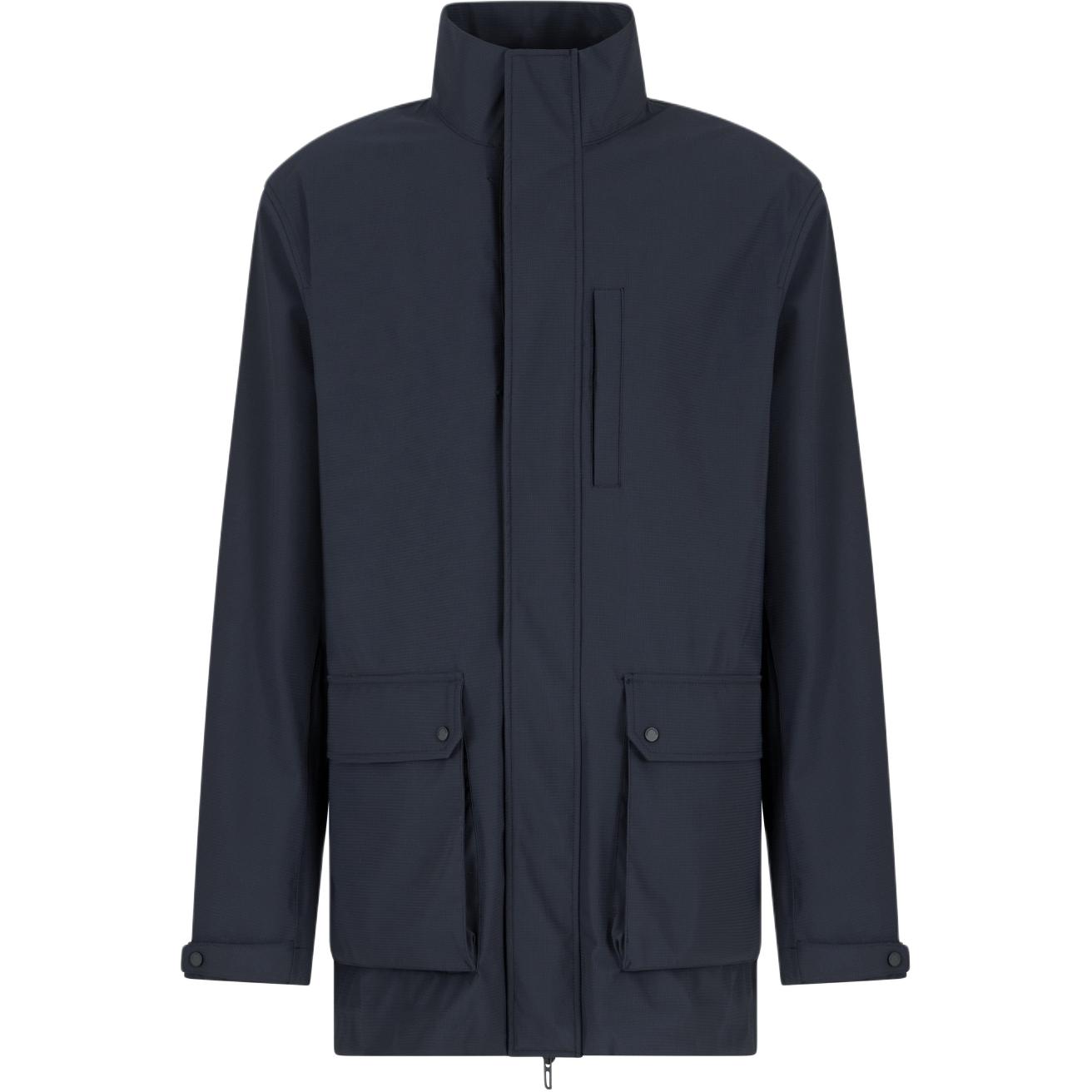 Водоотталкивающая нейлоновая блузон Travel Essentials Emporio Armani, синий