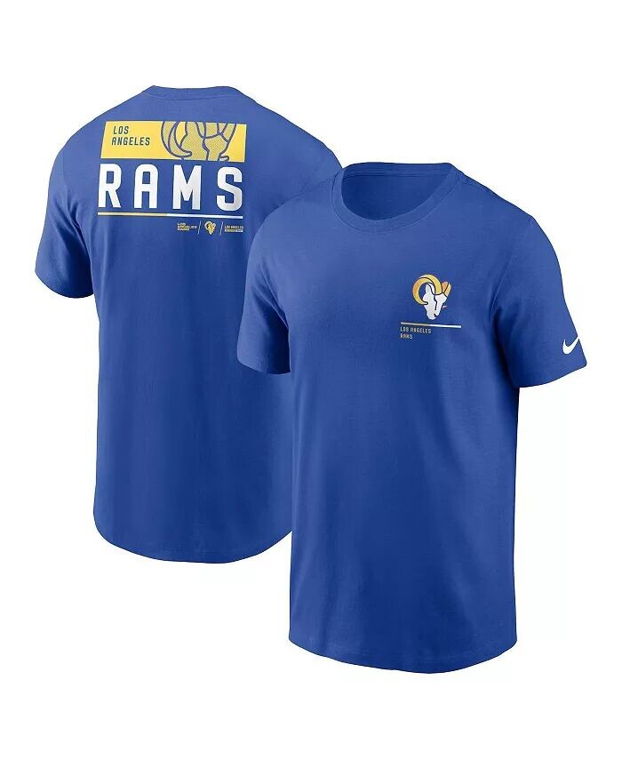 

Мужская футболка Royal Los Angeles Rams Team Incline Nike, синий