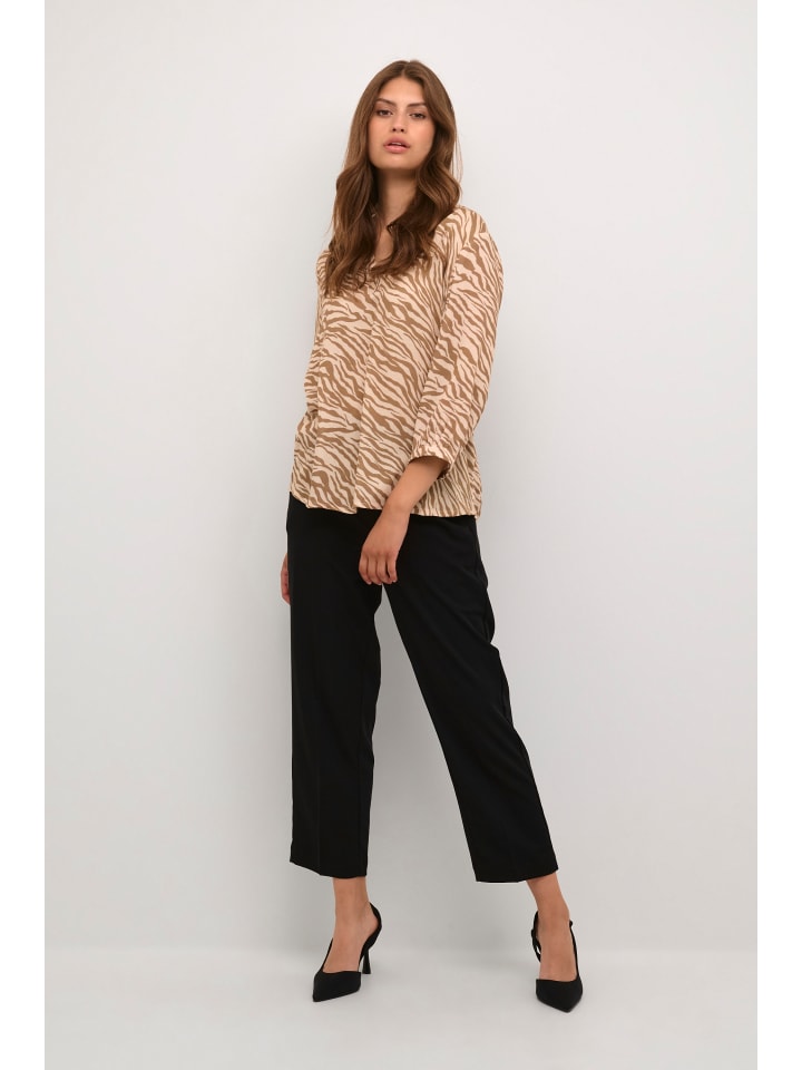 

Блузка Kaffe, цвет sand/brown animal print