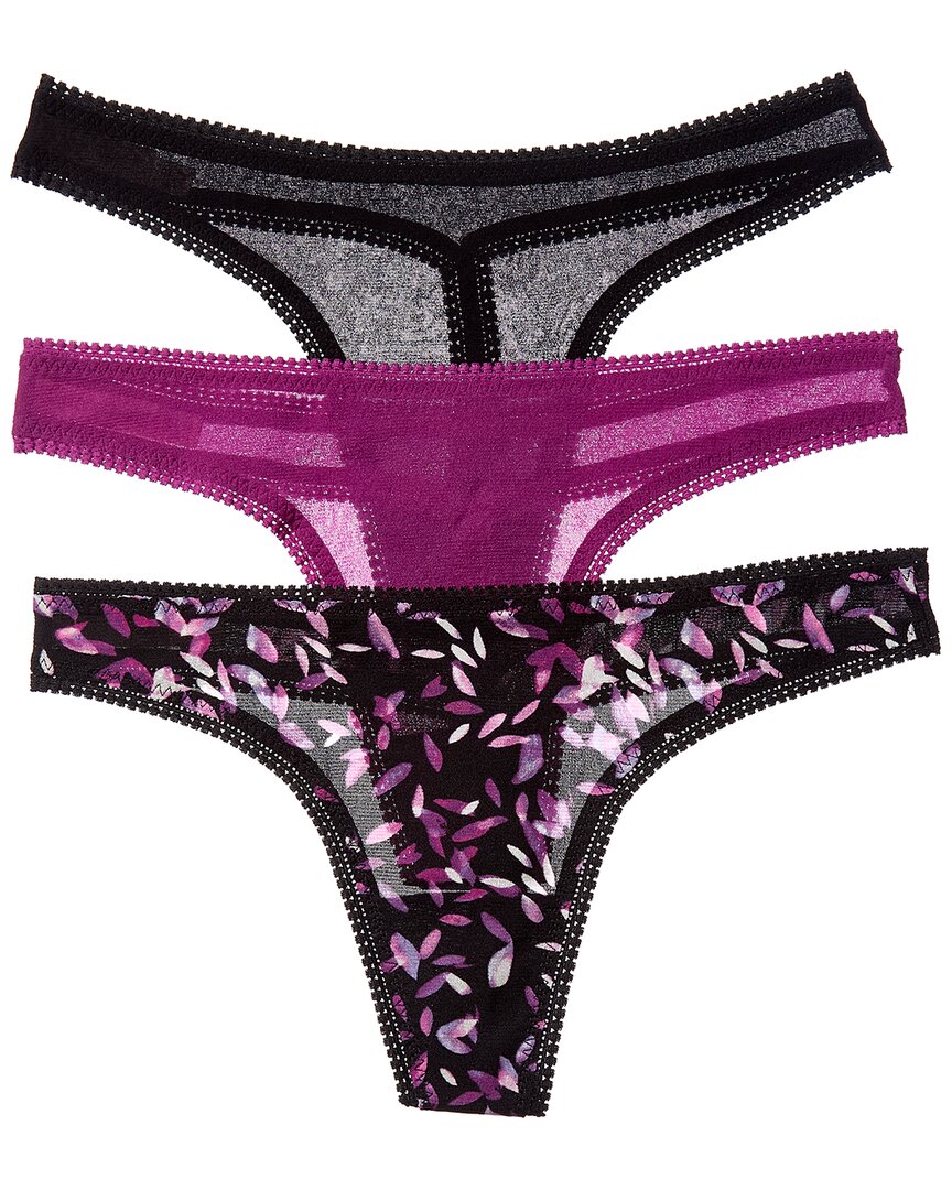 

OnGossamer 3pk Hip Thong On Gossamer, черный
