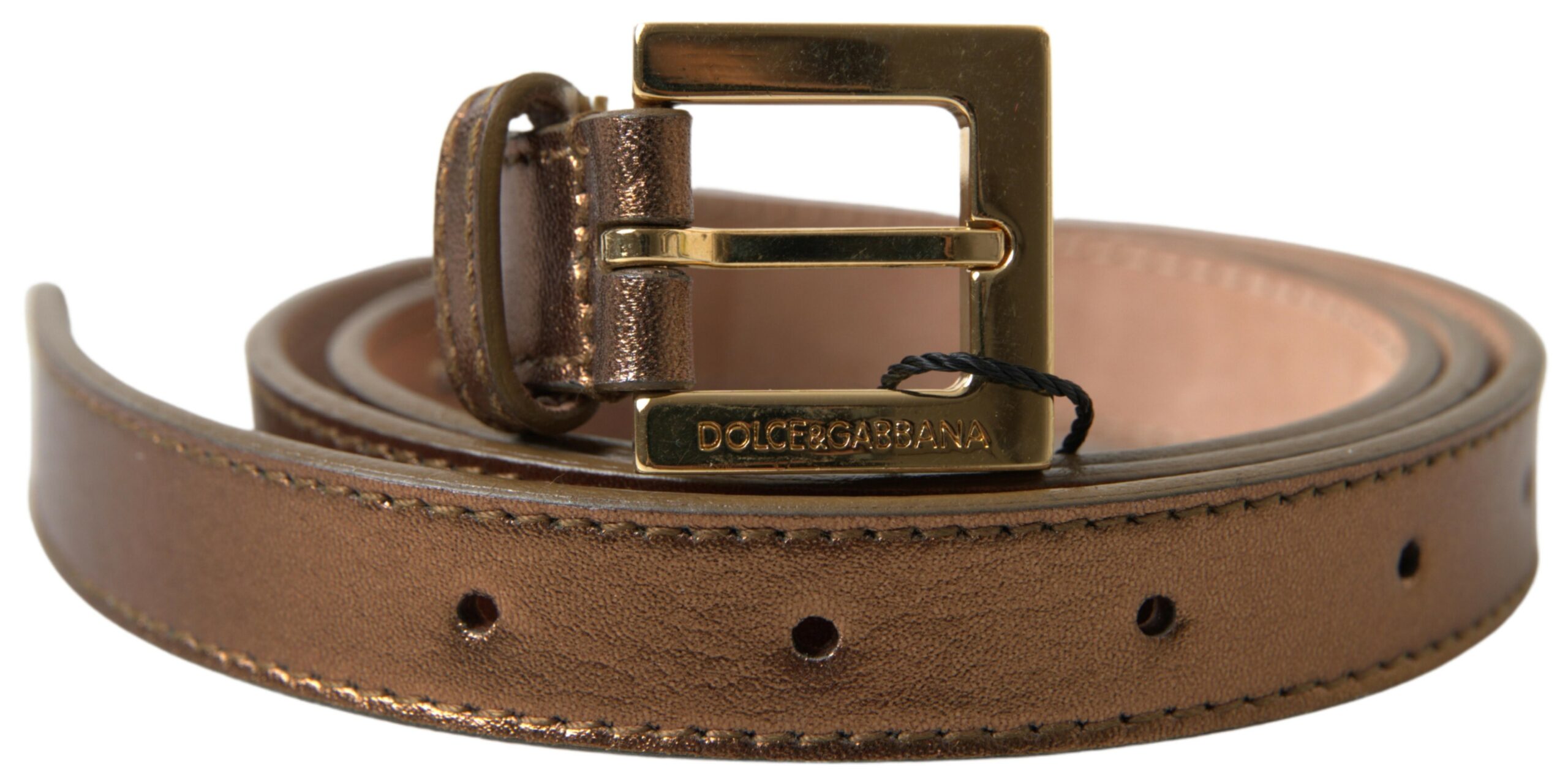 

Ремень из бронзовой итальянской кожи Dolce & Gabbana