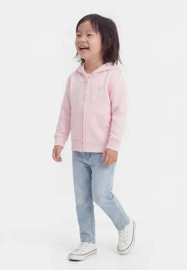 Толстовка на молнии Gap, цвет туманно-розовый