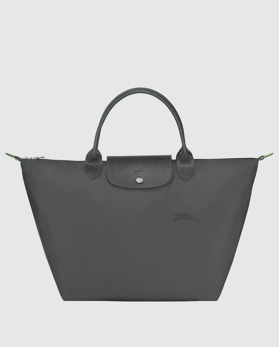 

Зеленая сумка Le Pliage с застежкой-молнией Longchamp, серый