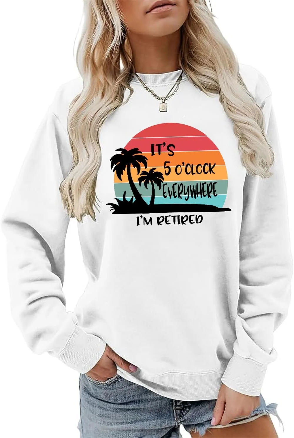 

Толстовка It's 5 O'clock Everywhere I'm Retired, унисекс Exosea