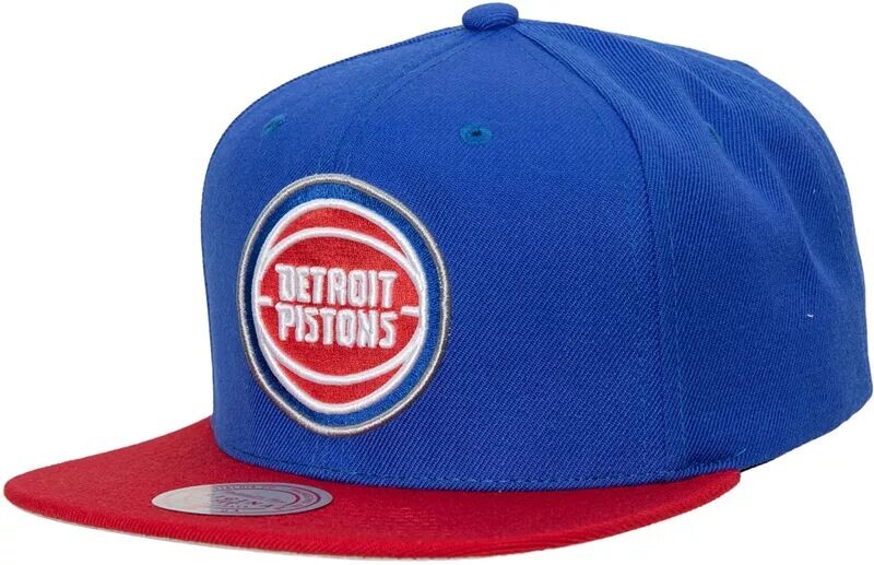 

Кепка Mitchell & Ness Adult Detroit Pistons 2.0, двухцветная, регулируемая, с защелкой