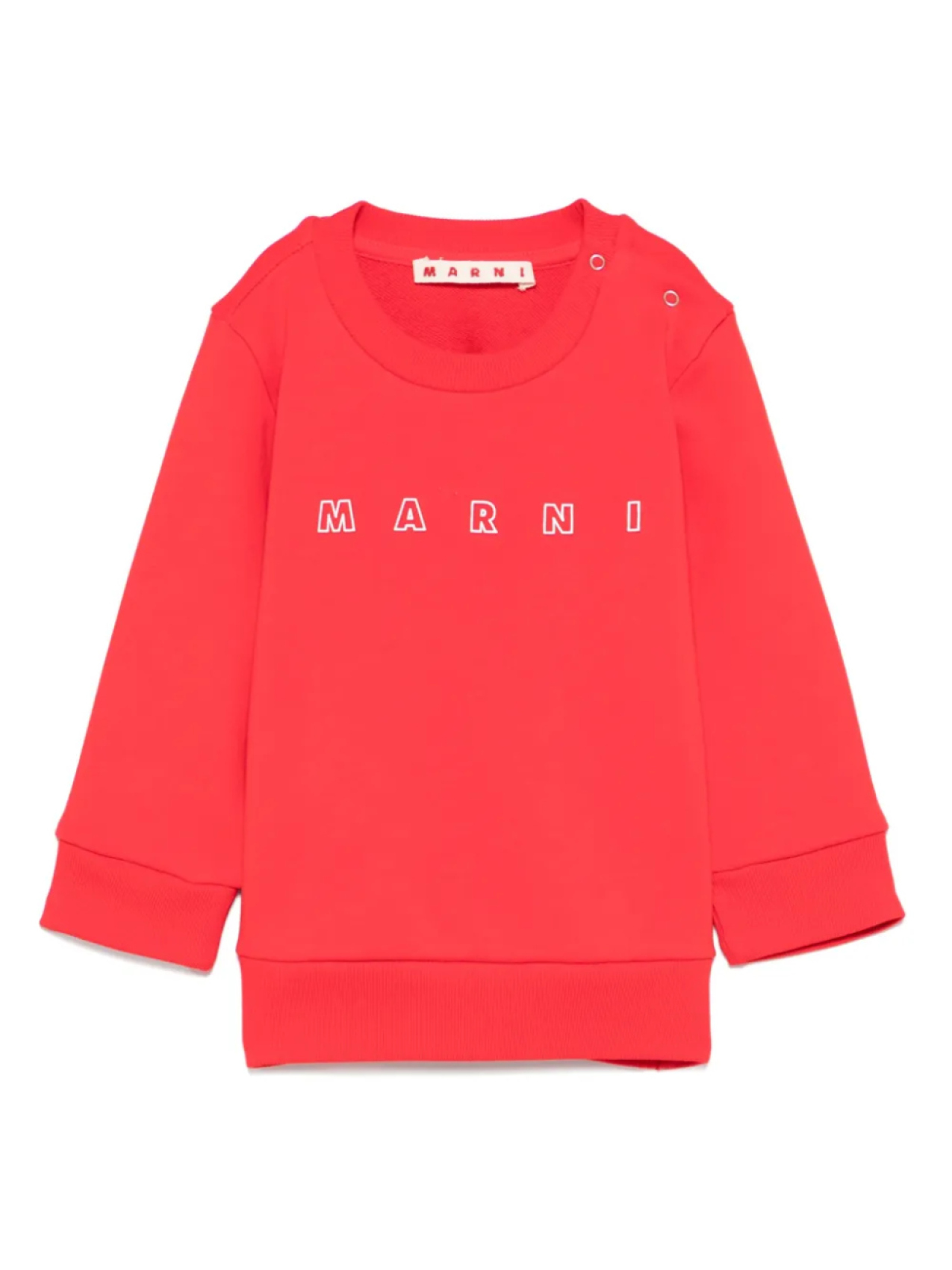 

Детская толстовка с логотипом Marni Kids, красный